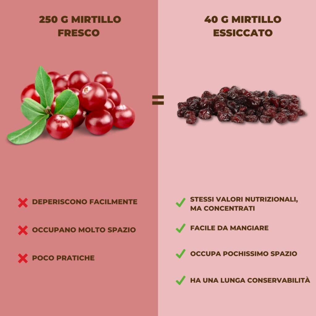 frutta fresca vs frutta essiccata