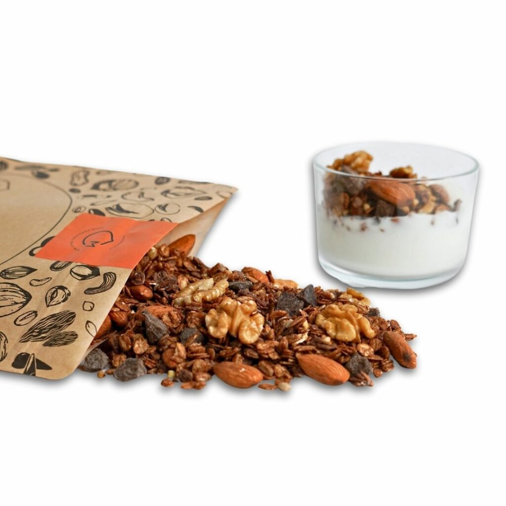 DARK CHOCO GRANOLA makadamia