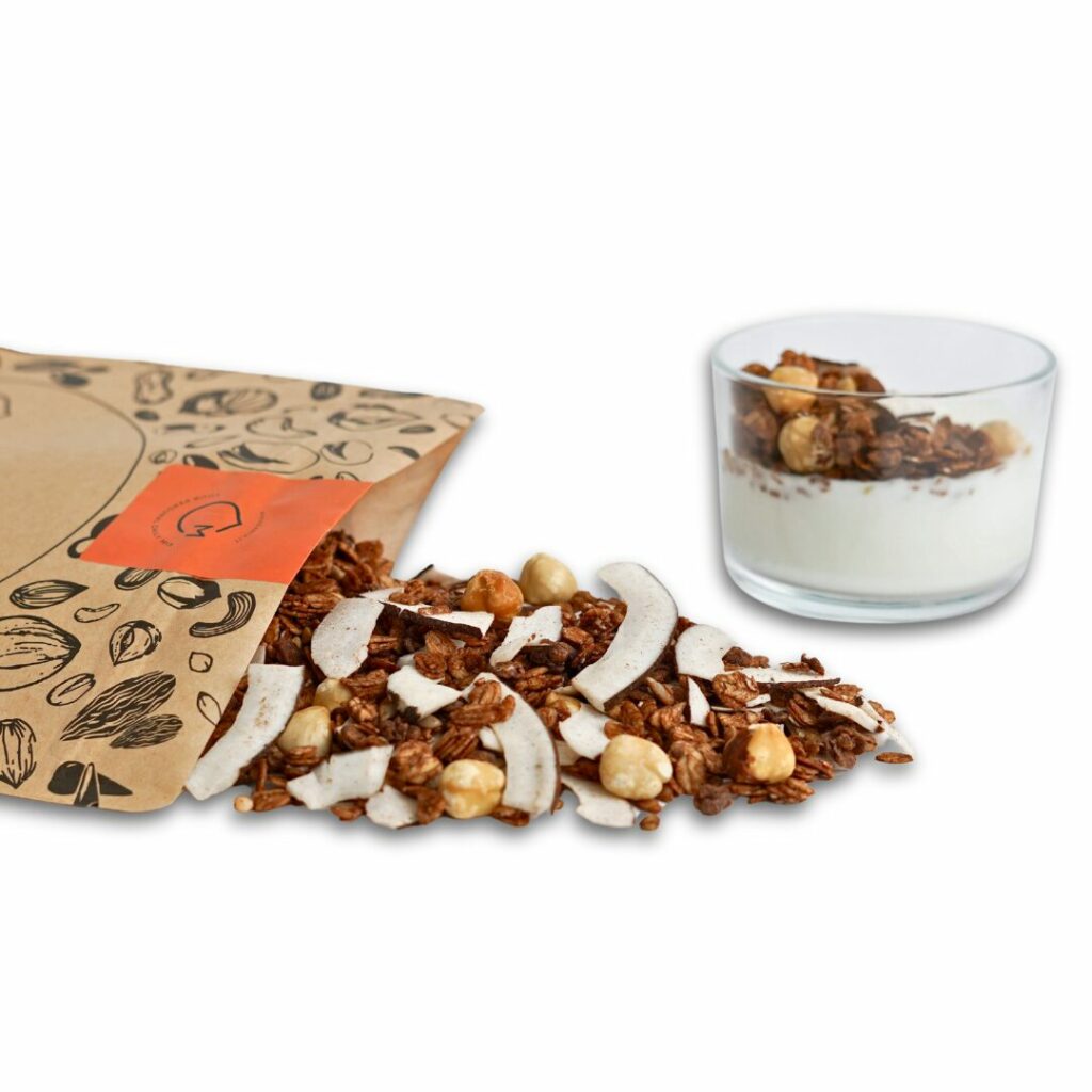 DARK COCONUT GRANOLA makadamia