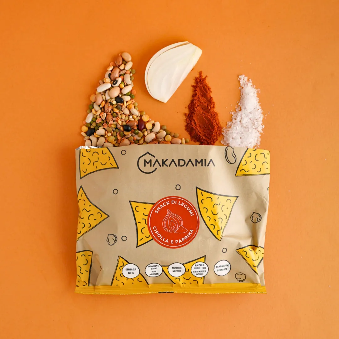 Snack di Legumi con Cipolla e Paprika