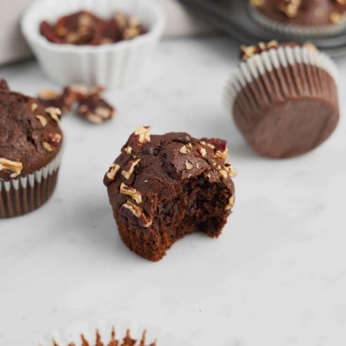 Muffins al cioccolato e noci pecan